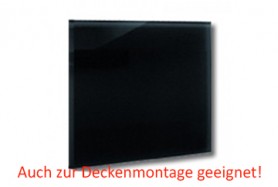 Infrarotheizung Glas Schwarz