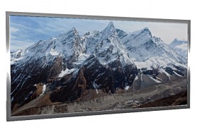 Glas-Bildheizung Nepal Silber 600 W